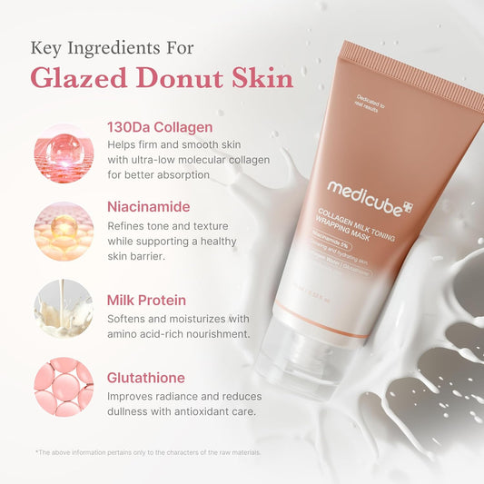 Medicube Collagen Milk Toning Wrapping Mask - Medicube K-Beauty