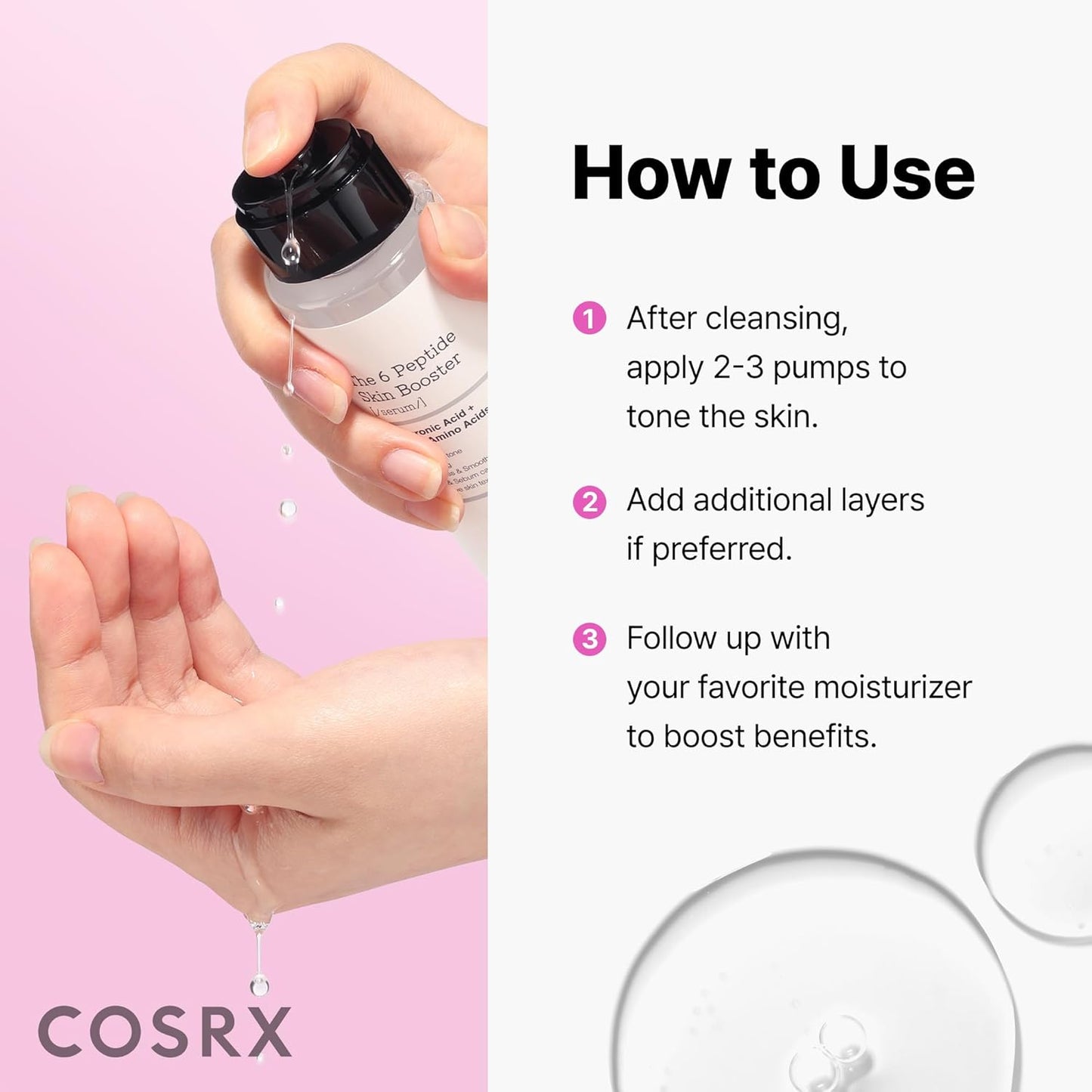 COSRX 6X Peptide Collagen Booster Toner 150ml - COSRX K-Beauty