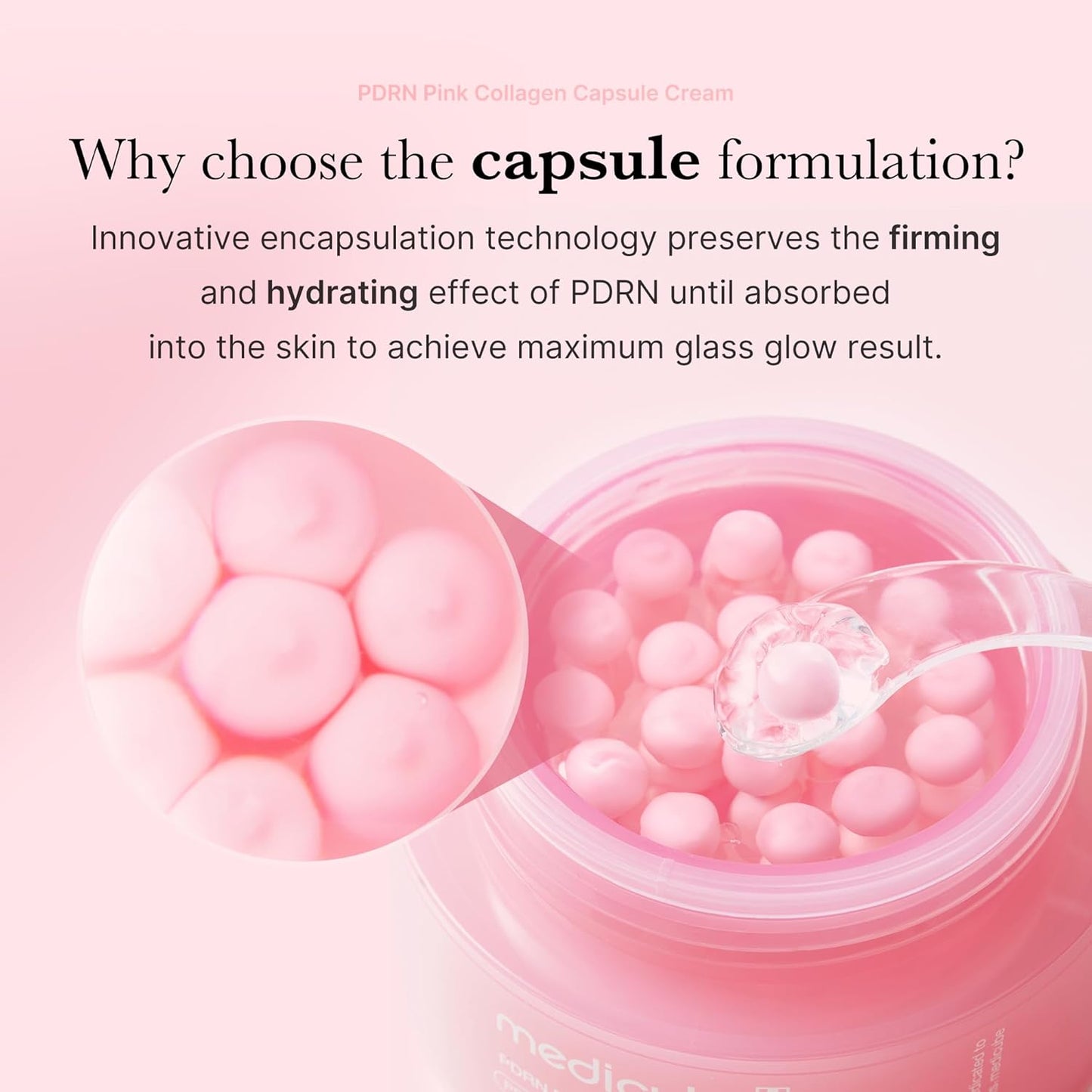 Medicube PDRN Pink Collagen Capsule Cream, 55g - Medicube K-Beauty