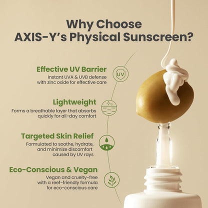 AXIS-Y No-Stress Physical Sunscreen SPF50 - AXIS-Y K-Beauty