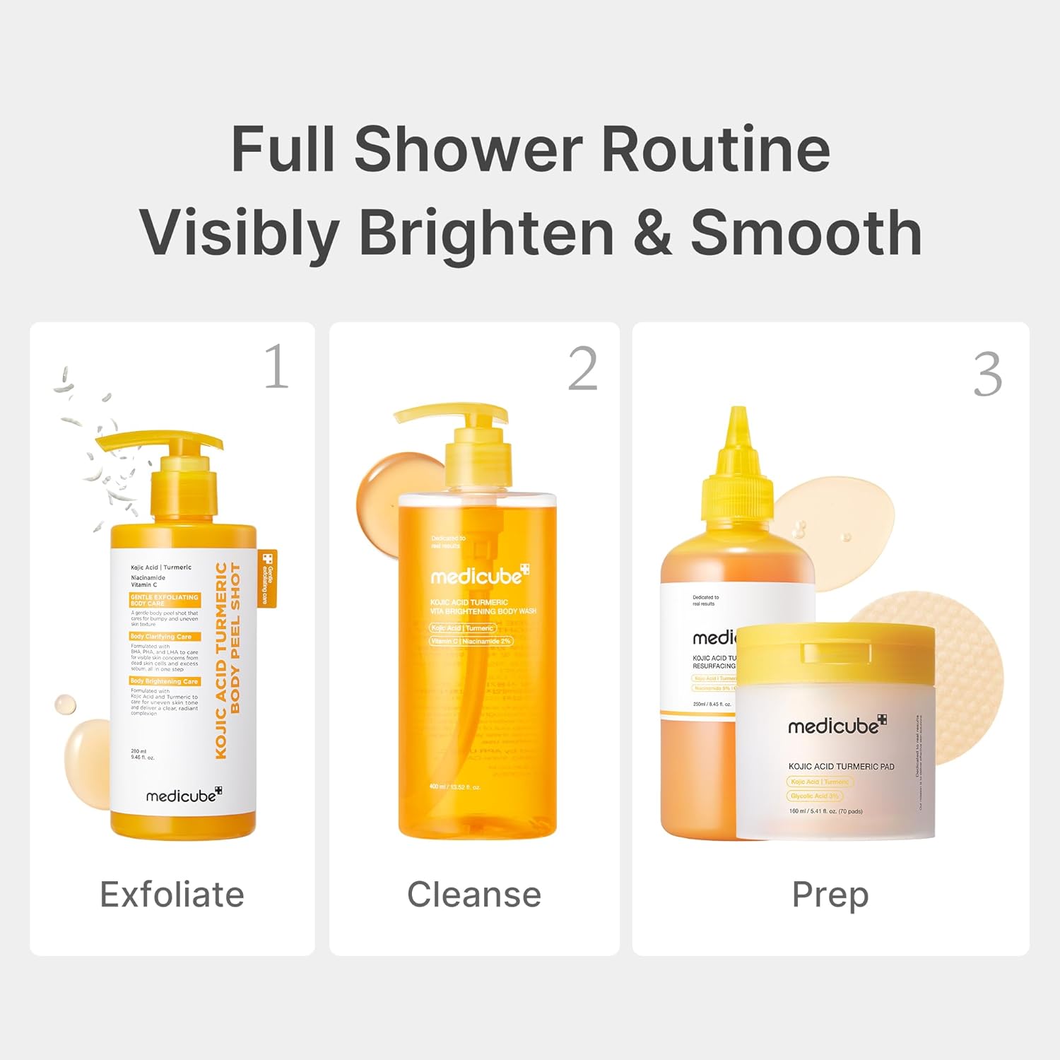 Medicube Kojic Acid Turmeric Body Wash 400ml - Medicube K-Beauty