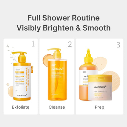 Medicube Kojic Acid Turmeric Body Wash 400ml - Medicube K-Beauty