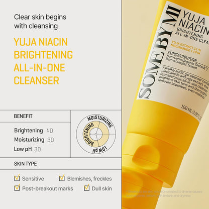 Some By Mi Yuja Niacin Brightening Cleanser - Some By Mi K-Beauty