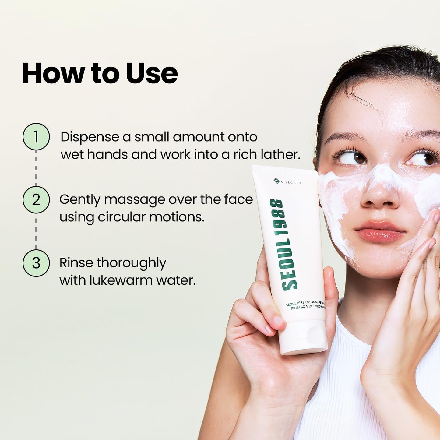 Seoul 1988 Pine Cica Cleansing Foam - Seoul 1988 K-Beauty