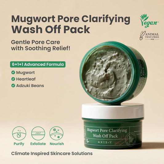 AXIS-Y Mugwort Pore Clarifying Mask - AXIS-Y K-Beauty
