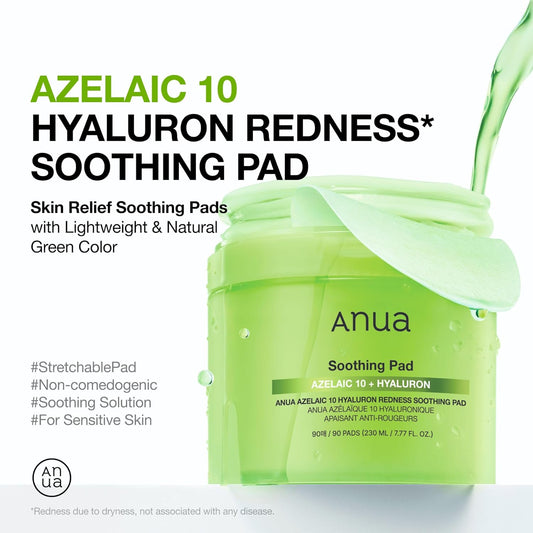 Anua Azelaic Acid 10 Soothing Toner Pads 90 pads - Anua K-Beauty