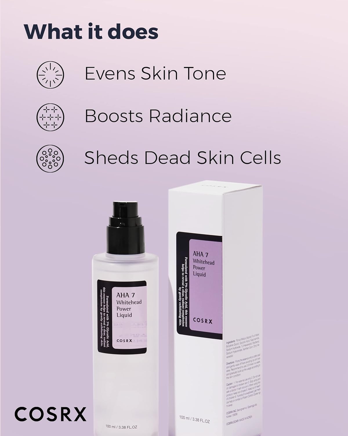 COSRX AHA 7 Whitehead Power Liquid - COSRX K-Beauty