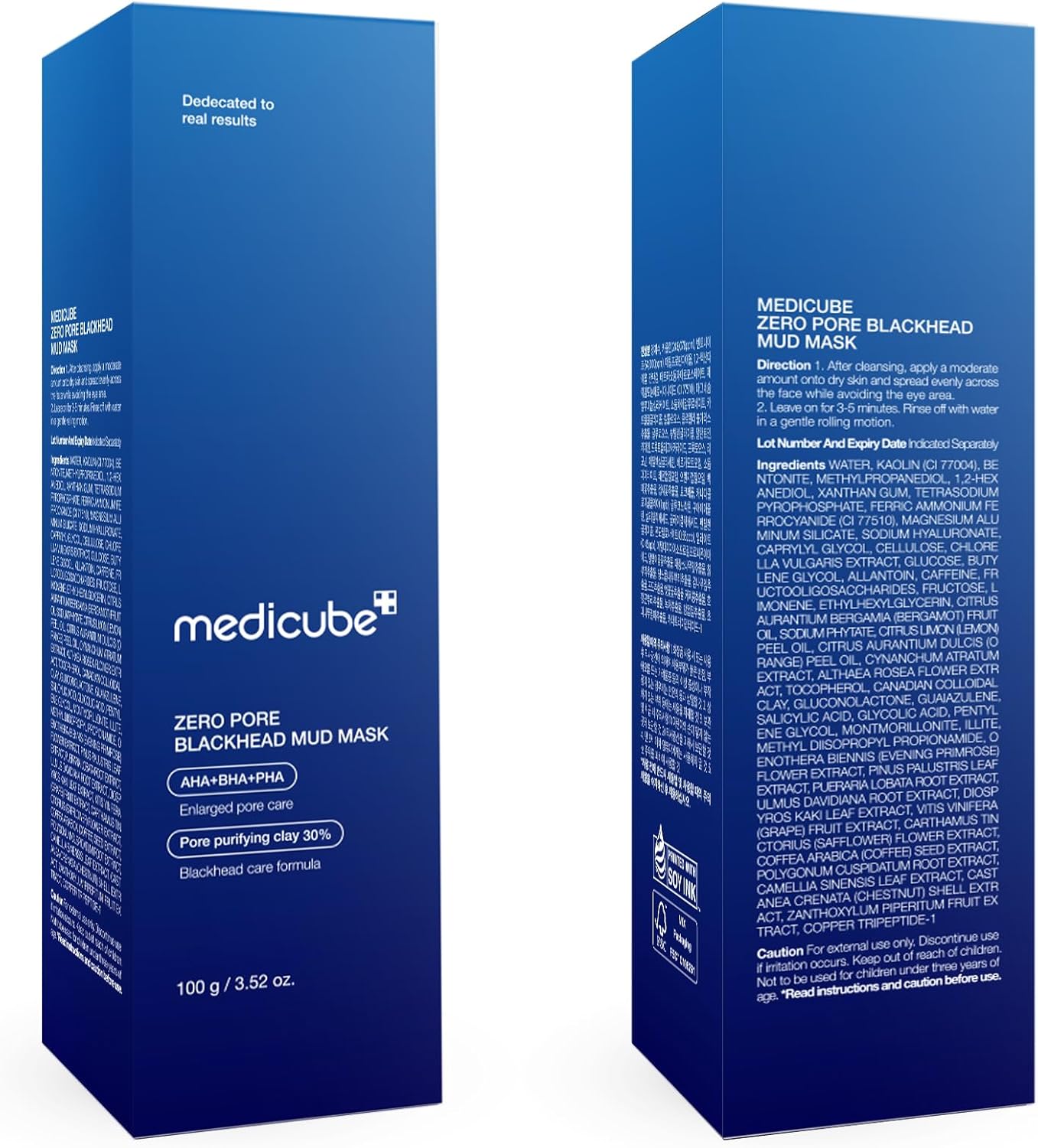 Medicube Zero Pore Blackhead Mud Mask, 100g - Medicube K-Beauty