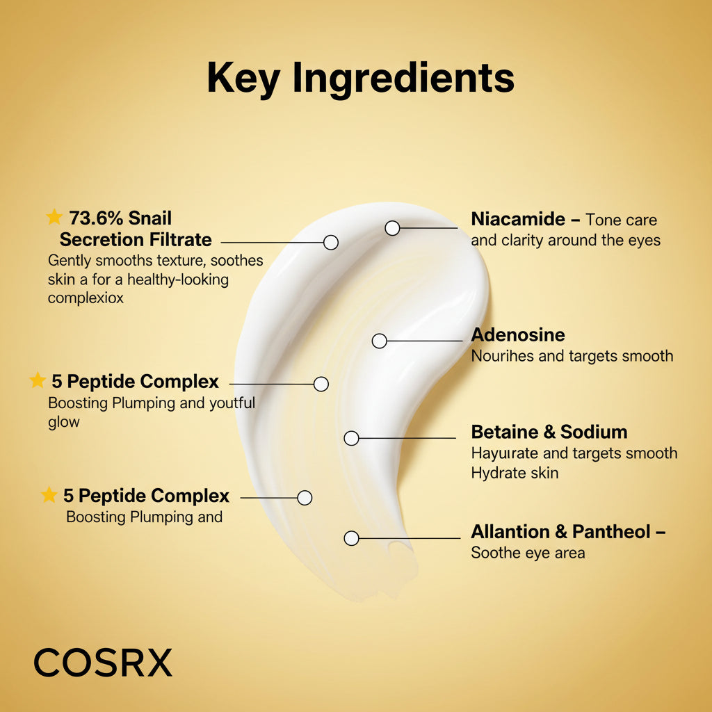 COSRX Snail Mucin Peptide Eye Cream - COSRX K-Beauty