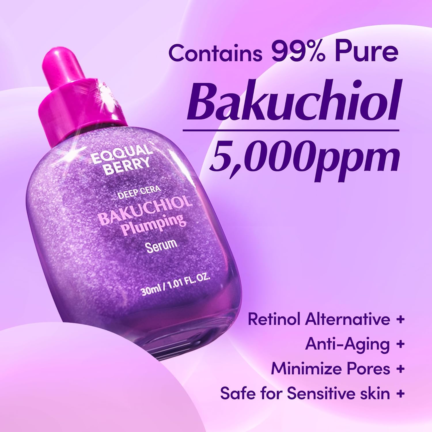Eqqualberry Bakuchiol Plumping Serum - Eqqualberry K-Beauty