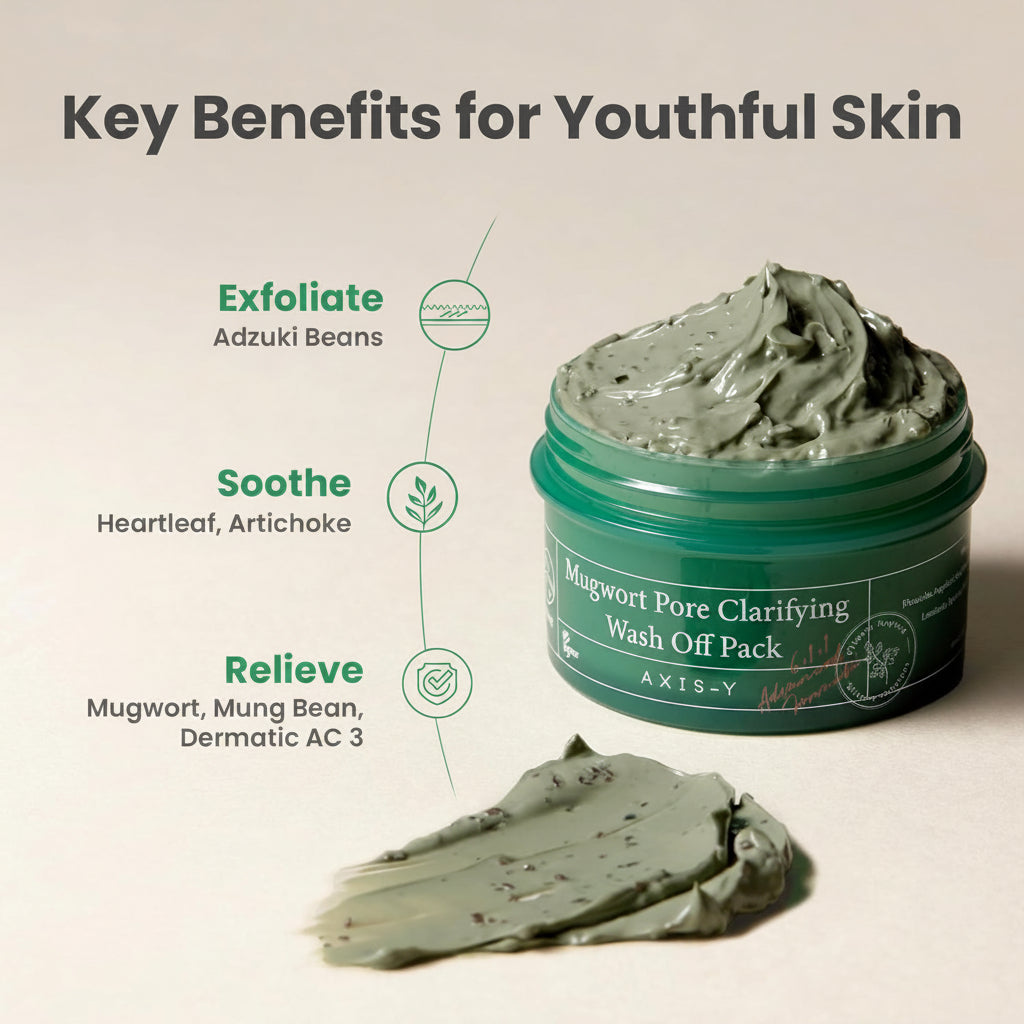AXIS-Y Mugwort Pore Clarifying Mask - AXIS-Y K-Beauty
