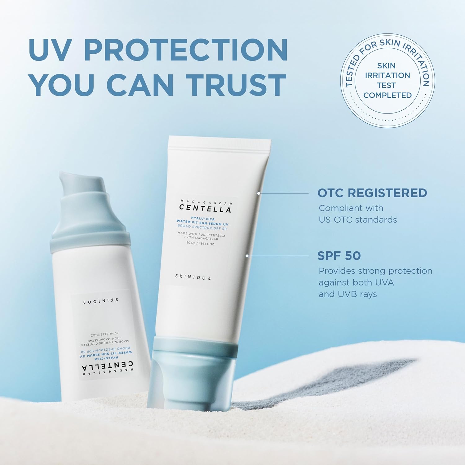 SKIN1004 Hyalu-Cica Sun Serum SPF50 - SKIN1004 K-Beauty
