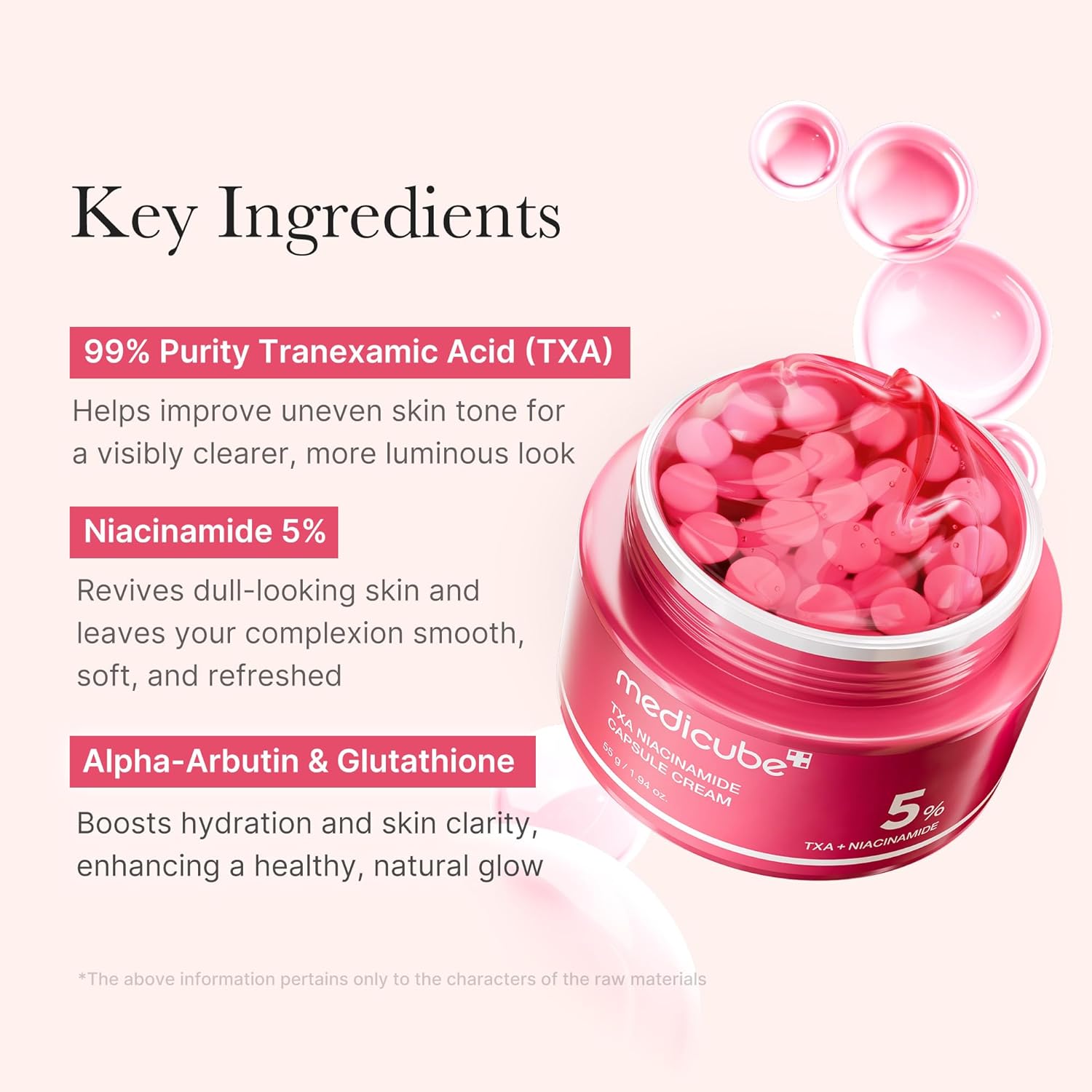 Medicube TXA Niacinamide Capsule Cream, 55ml - Medicube K-Beauty