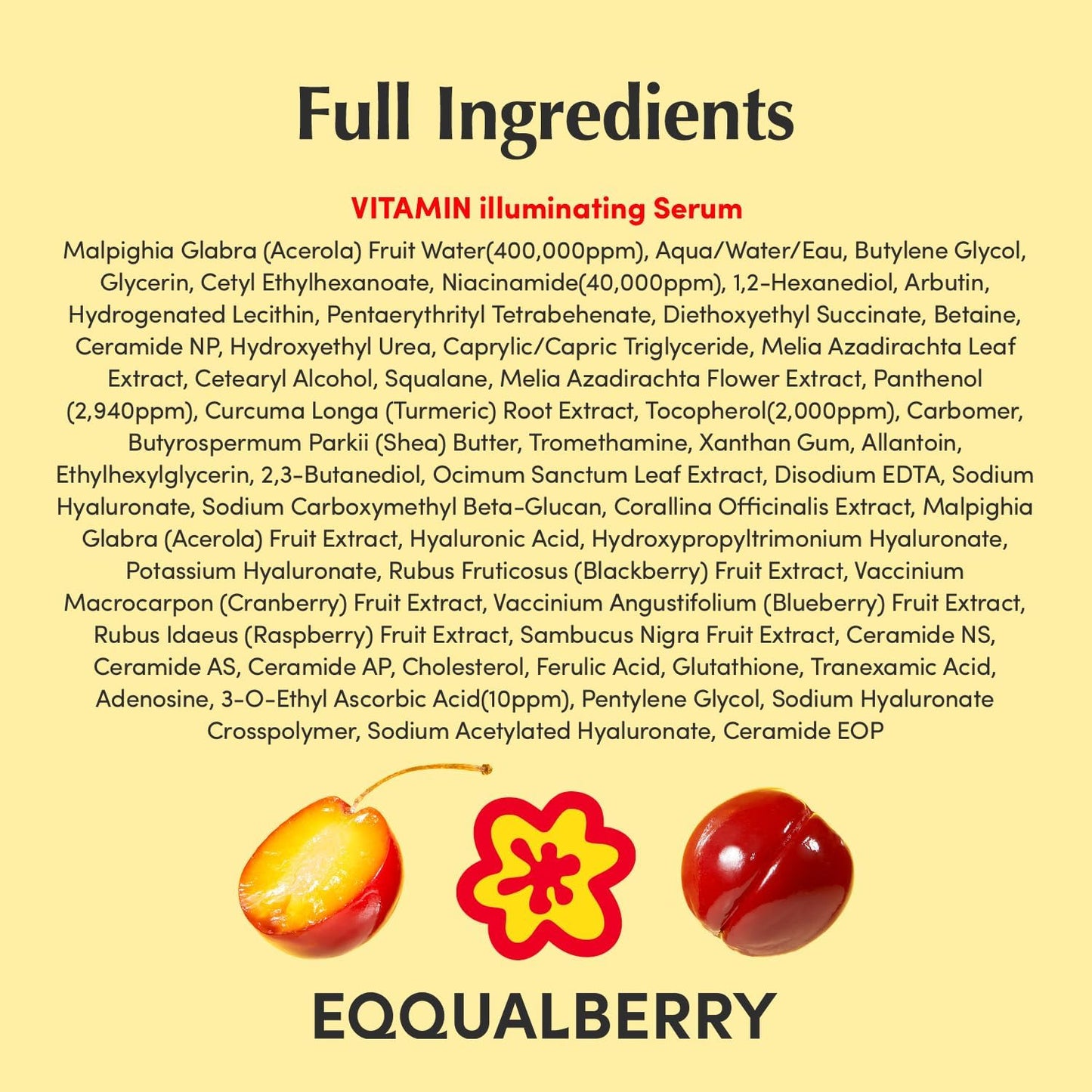 Eqqualberry Vitamin Illuminating Serum - Eqqualberry K-Beauty