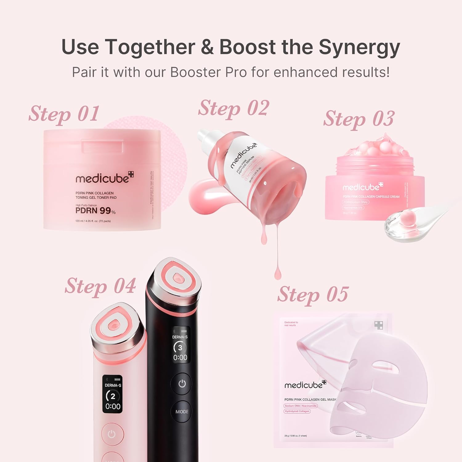 Medicube PDRN Pink Peptide Serum 30ml - Medicube K-Beauty