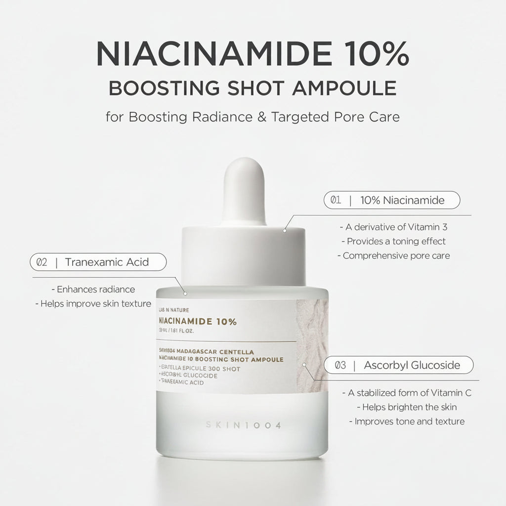 SKIN1004 Niacinamide 10% Boosting Ampoule 30ml - SKIN1004 K-Beauty