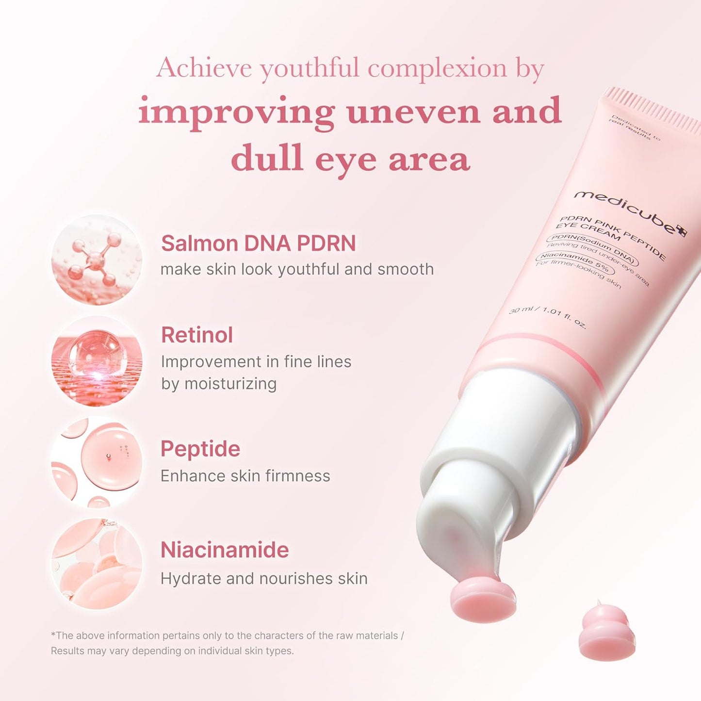 Medicube PDRN Pink Peptide Eye Cream - Medicube K-Beauty