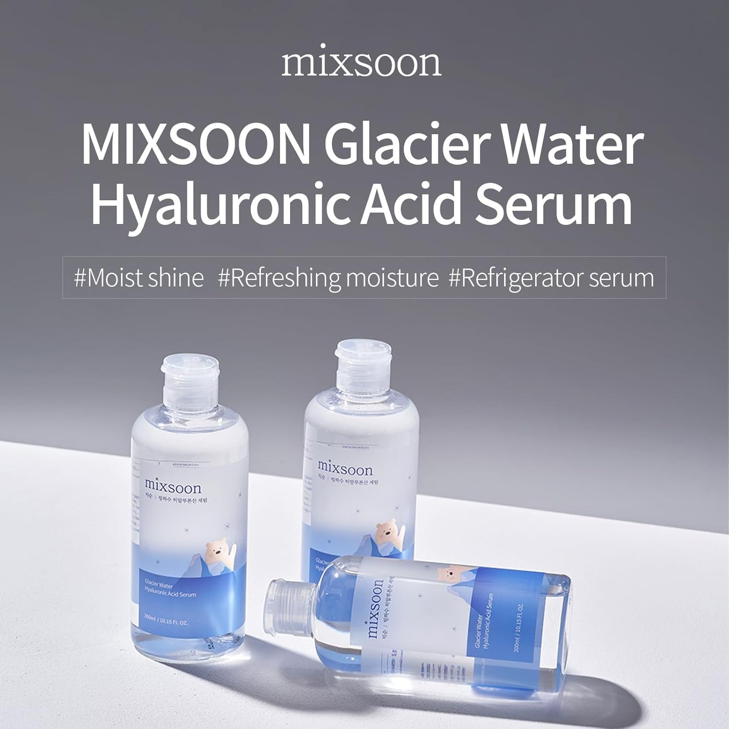 Mixsoon Glacier Water Hyaluronic Acid Serum 300ml - Mixsoon K-Beauty