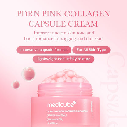 Medicube PDRN Pink Collagen Capsule Cream, 55g - Medicube K-Beauty