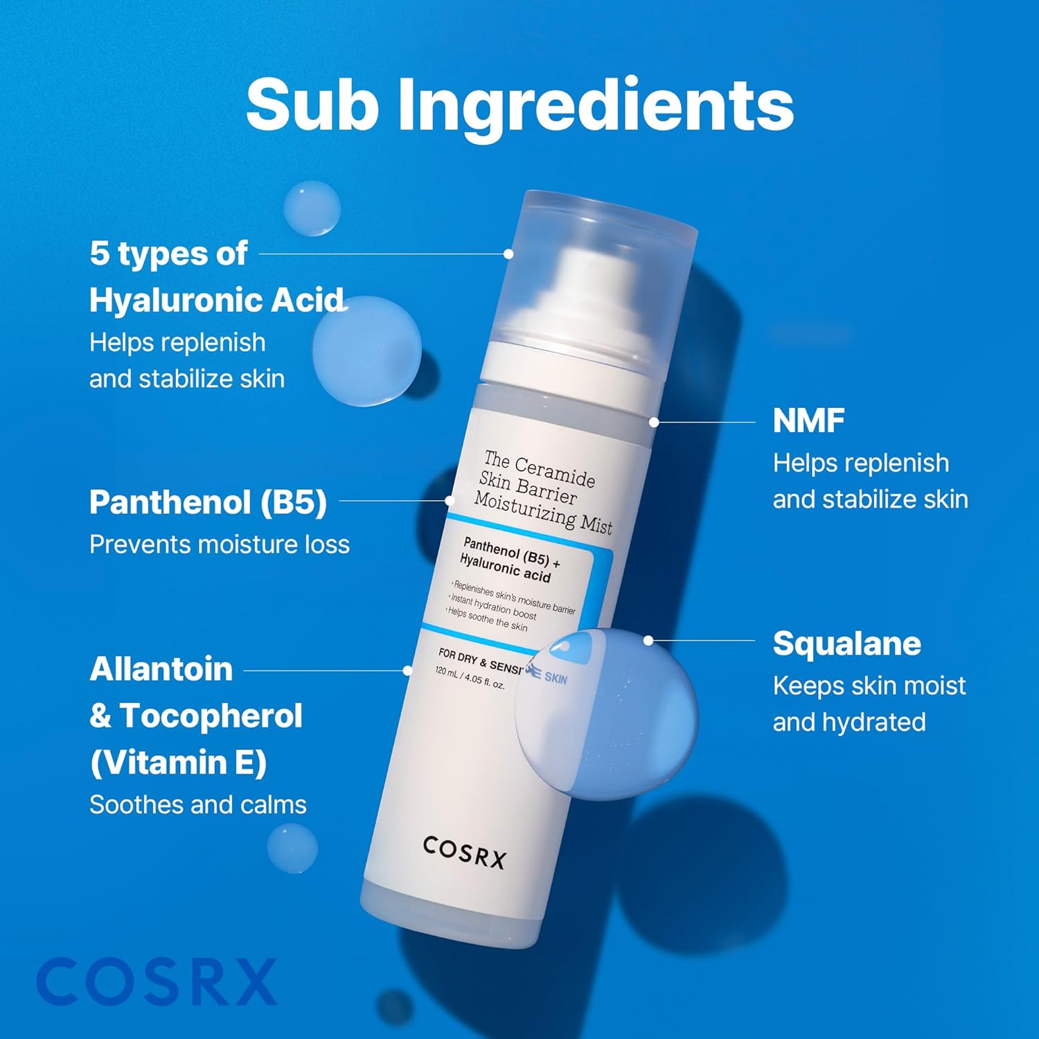 COSRX The Skin Barrier Moisturizing Mist 120ml - COSRX K-Beauty