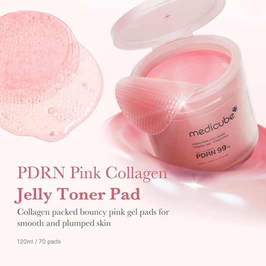 Medicube PDRN Pink Collagen Toner Pads - Medicube K-Beauty