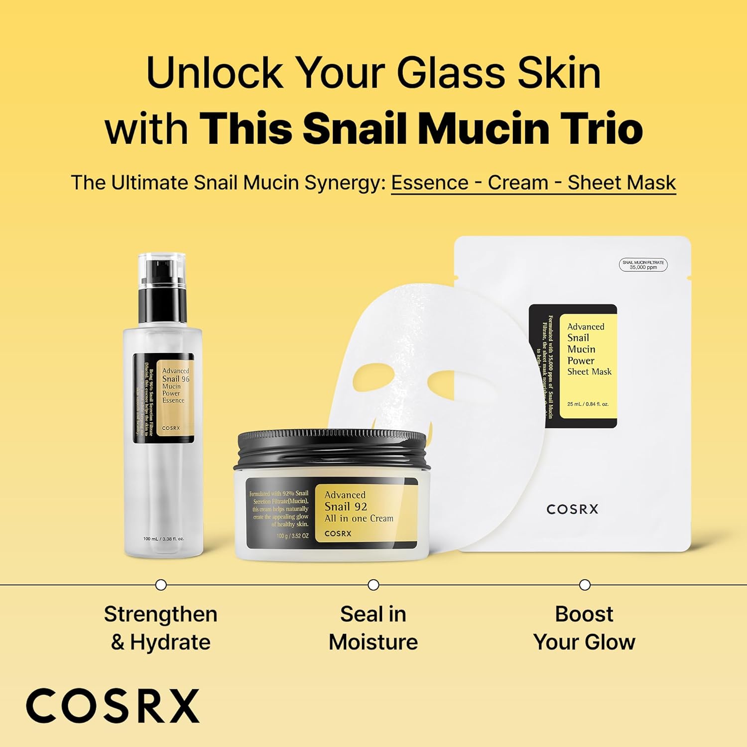 COSRX Snail Mucin Sheet Mask 10 Pack - COSRX K-Beauty