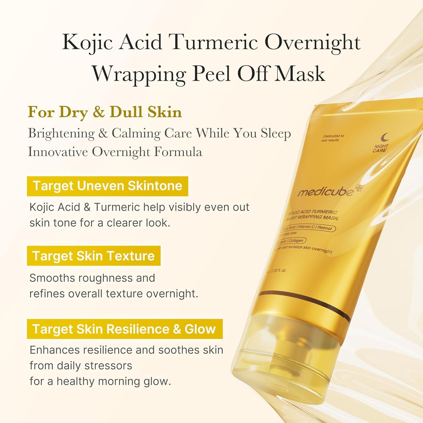 Medicube Kojic Acid Turmeric Night Mask - Medicube K-Beauty