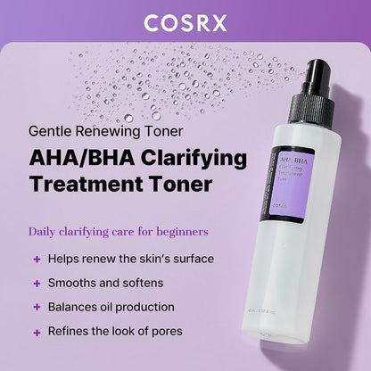 Cosrx AHA/BHA CLARIFYING TREATMENT Toner 150ml - COSRX K-Beauty
