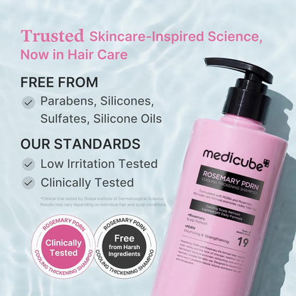 Medicube Rosemary PDRN Thickening Shampoo 400ml - Medicube K-Beauty