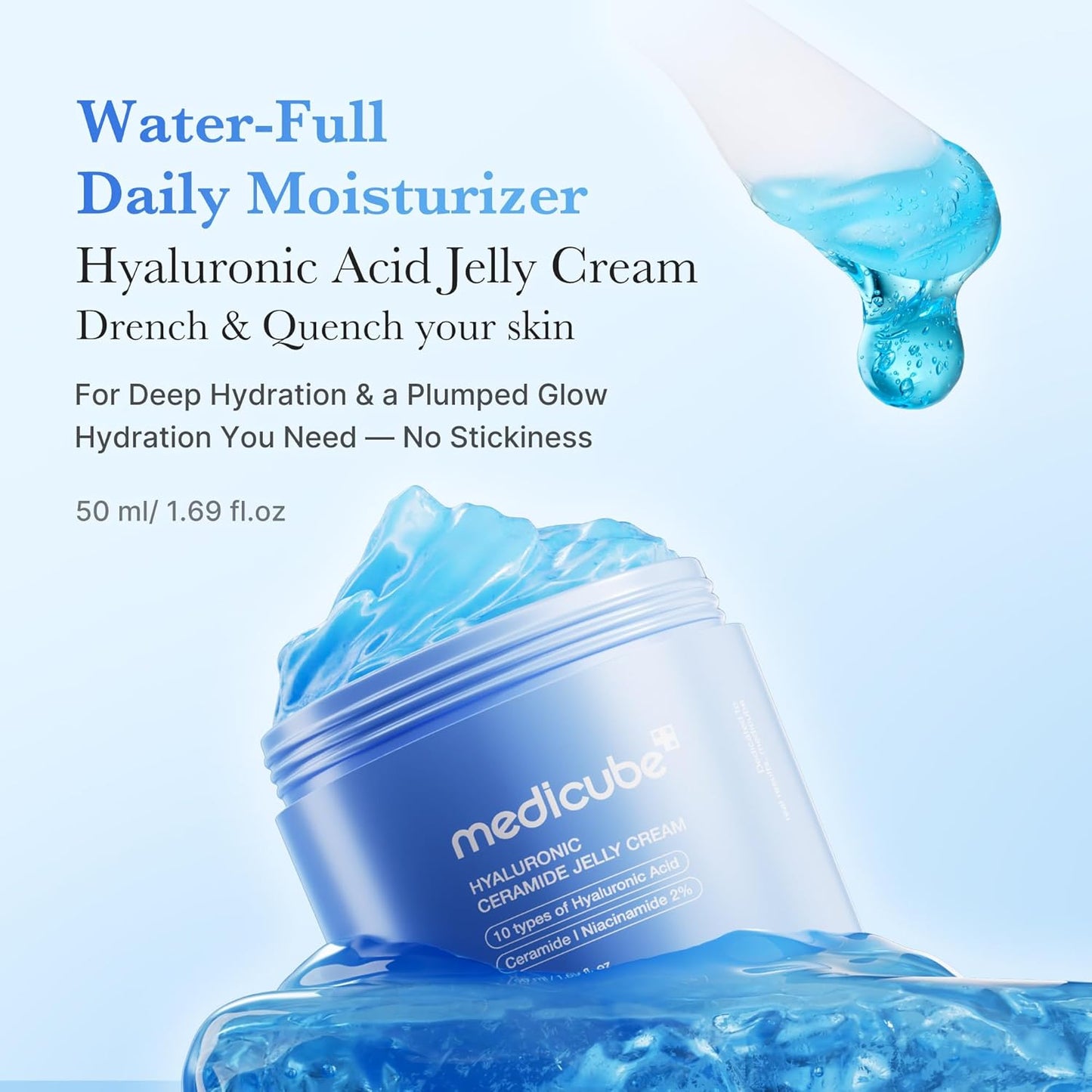 Medicube Hyaluronic Ceramide Jelly Cream 50ml - Medicube K-Beauty