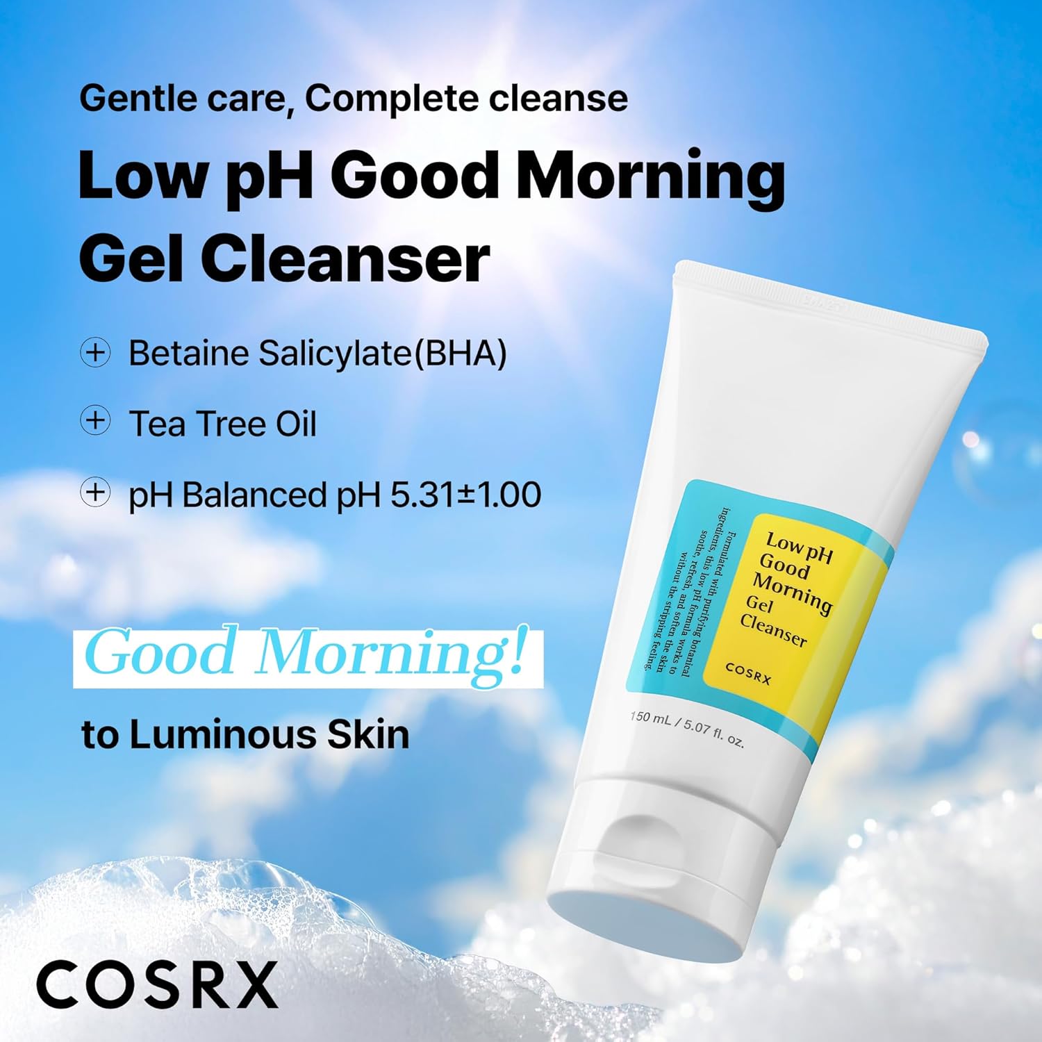 COSRX Low pH Good Morning Gel Cleanser - COSRX K-Beauty