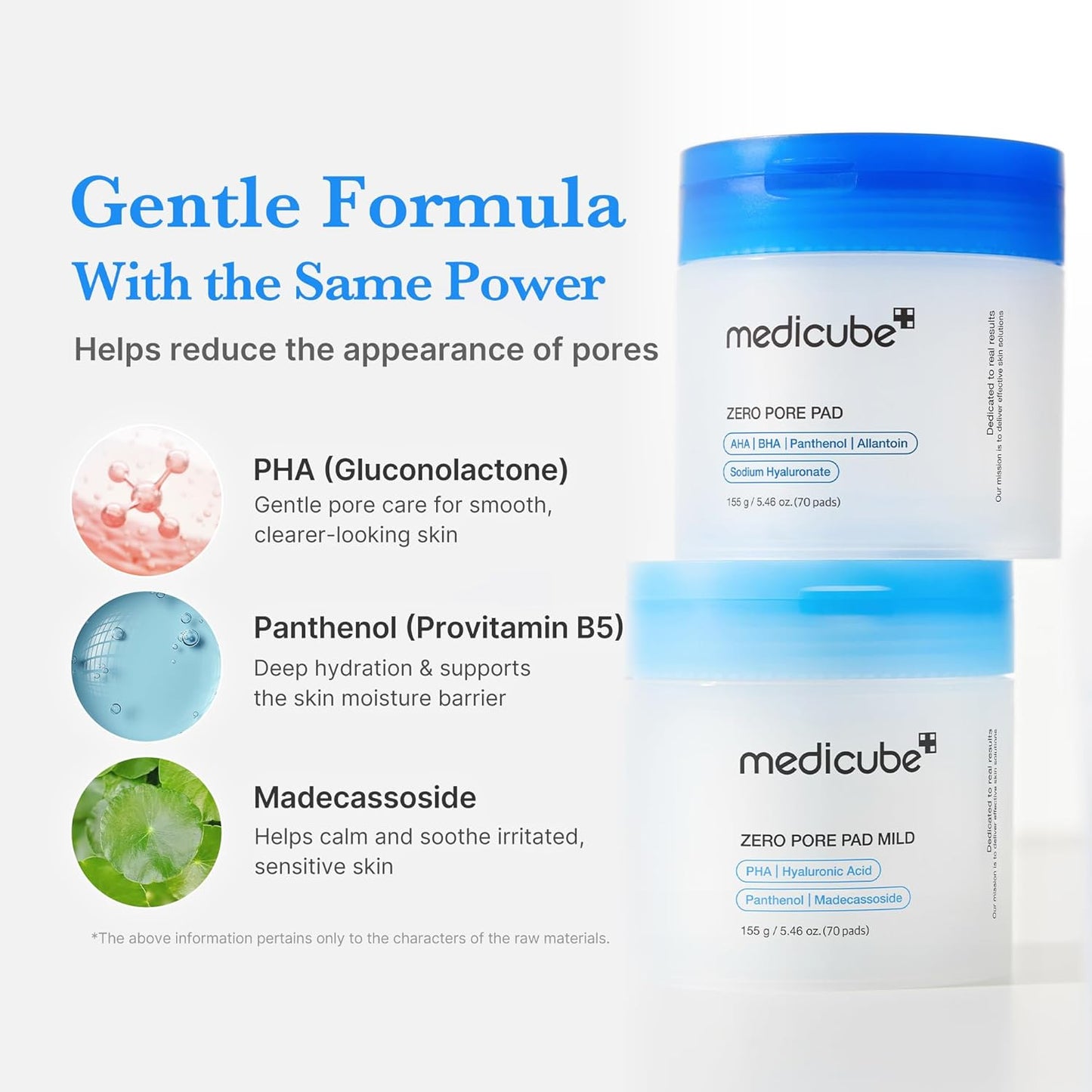 Medicube Zero Pore Pad Mild, Gentle PHA, Sensitive Skin 70 Pads - Medicube K-Beauty