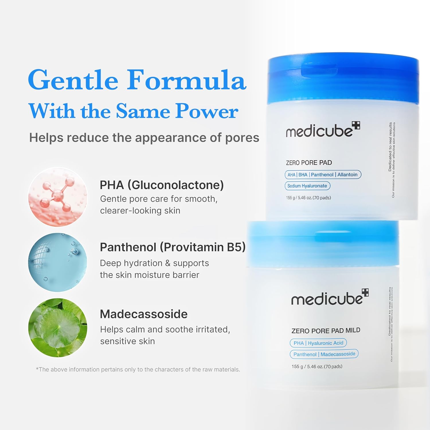 Medicube Zero Pore Pad Mild, Gentle PHA, Sensitive Skin 70 Pads - Medicube K-Beauty