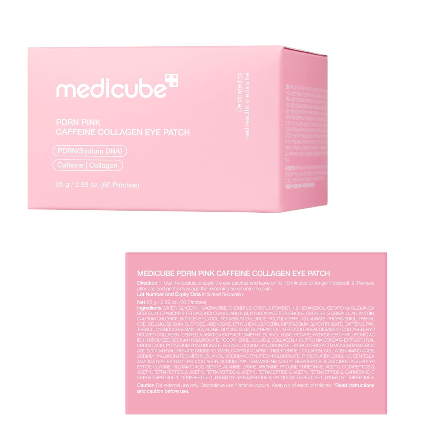 Medicube PDRN Caffeine Collagen Eye Patch 60 patches - Medicube K-Beauty