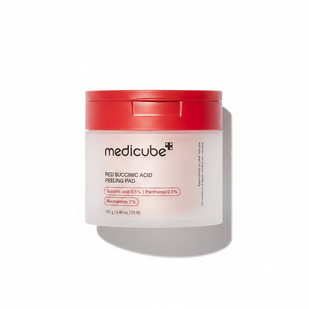 Medicube Red Succinic Acid Peeling Pads - Korean Exfoliating Peeling Pads K-Beauty