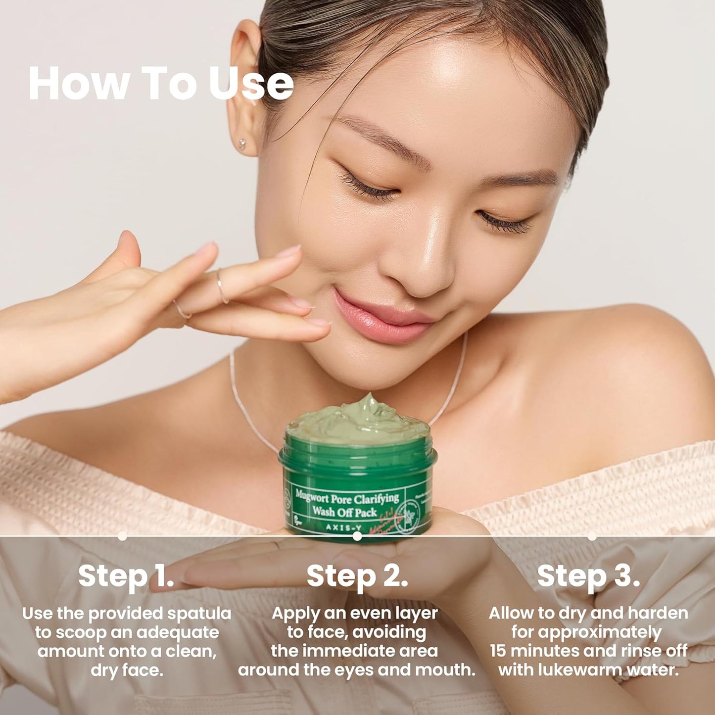 AXIS-Y Mugwort Pore Clarifying Mask - AXIS-Y K-Beauty