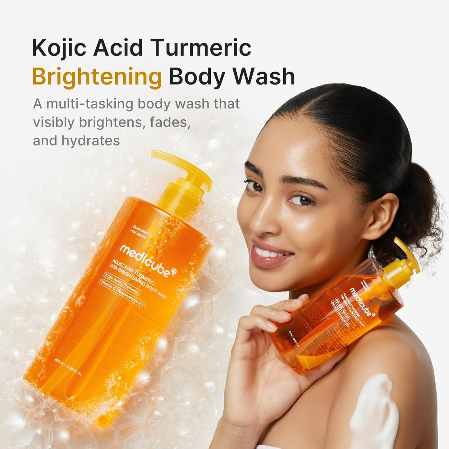 Medicube Kojic Acid Turmeric Body Wash 400ml - Medicube K-Beauty