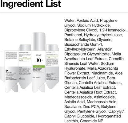 Anua Azelaic Acid 10 Soothing Serum 30ml - Anua K-Beauty