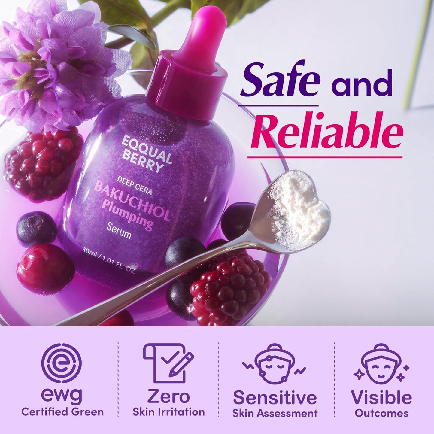 Eqqualberry Bakuchiol Plumping Serum - Eqqualberry K-Beauty