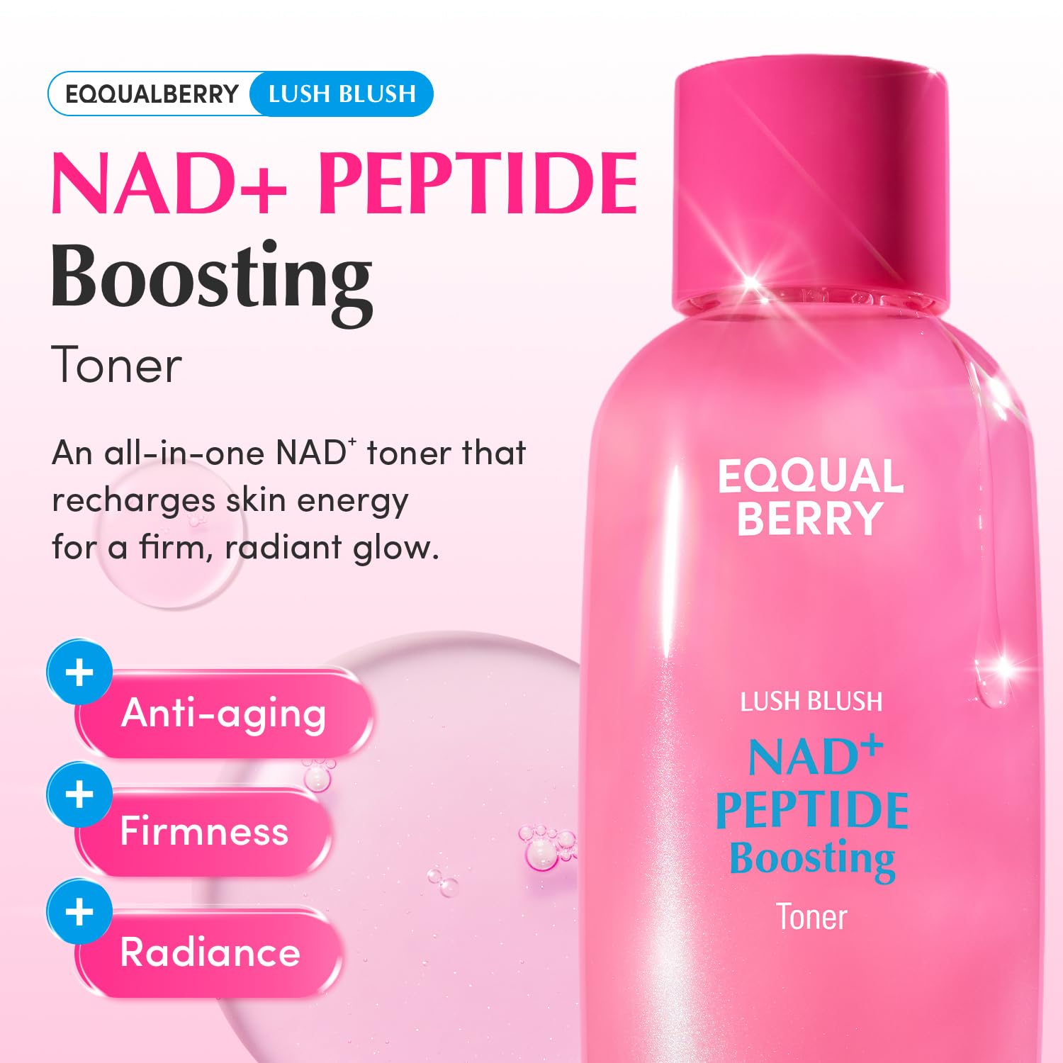 Eqqualberry Nad+ Peptide Boosting Toner 150ml - Eqqualberry K-Beauty