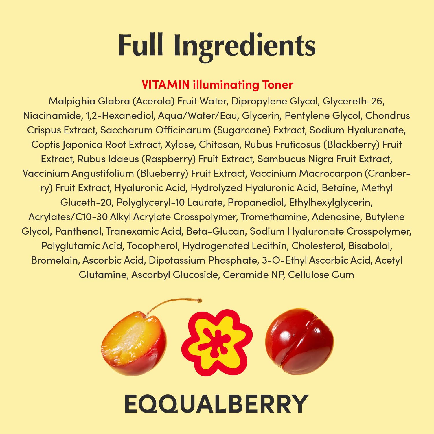 Eqqualberry Vitamin Illuminating Toner - Eqqualberry K-Beauty