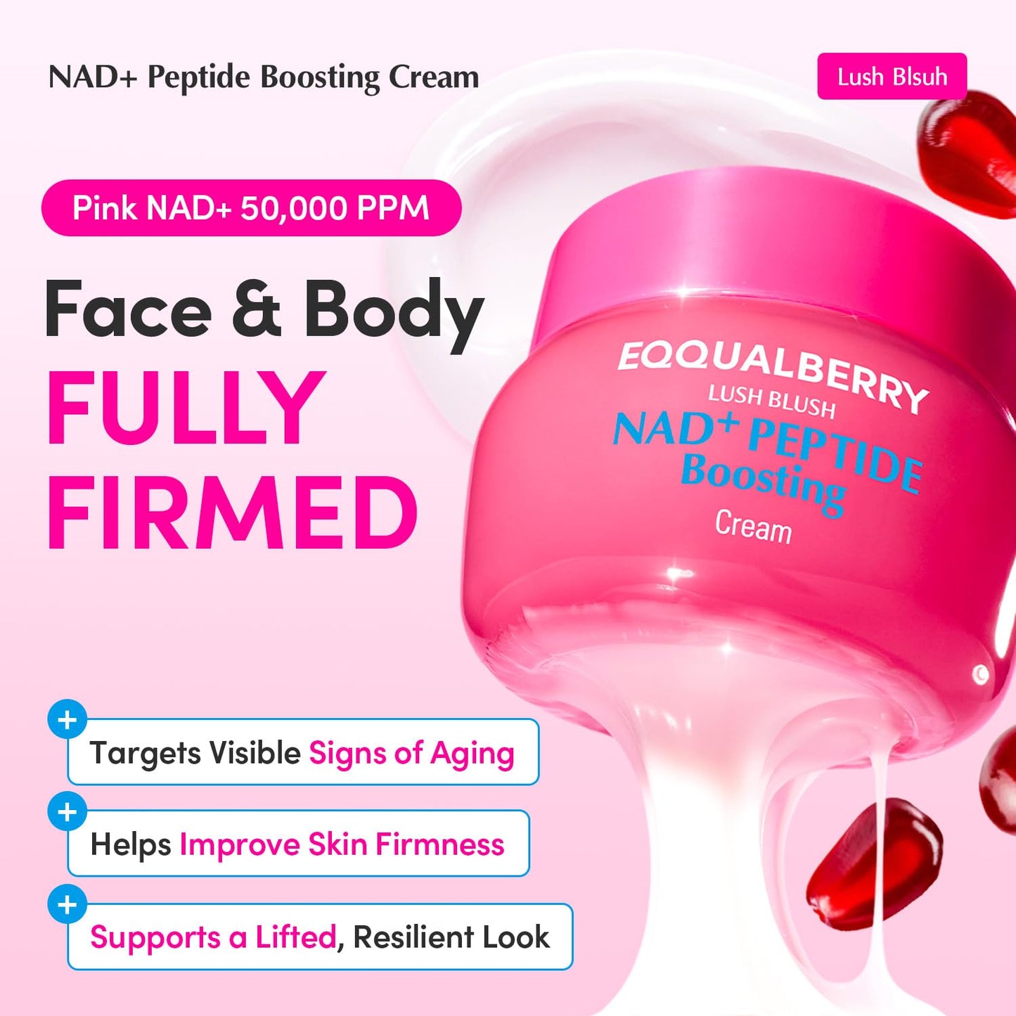 Eqqualberry Nad Plus Peptide Boosting Cream 50ml - Eqqualberry K-Beauty