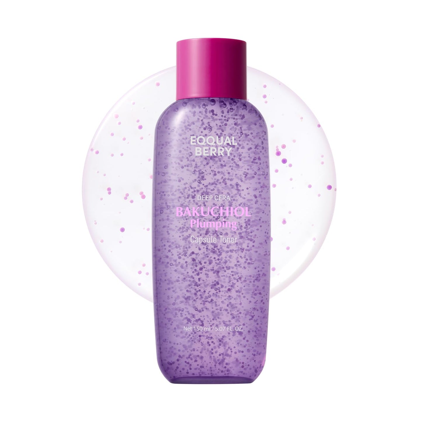 Eqqualberry Bakuchiol Plumping Capsule Toner 150ml - Korean Bakuchiol Anti-Aging Toner K-Beauty