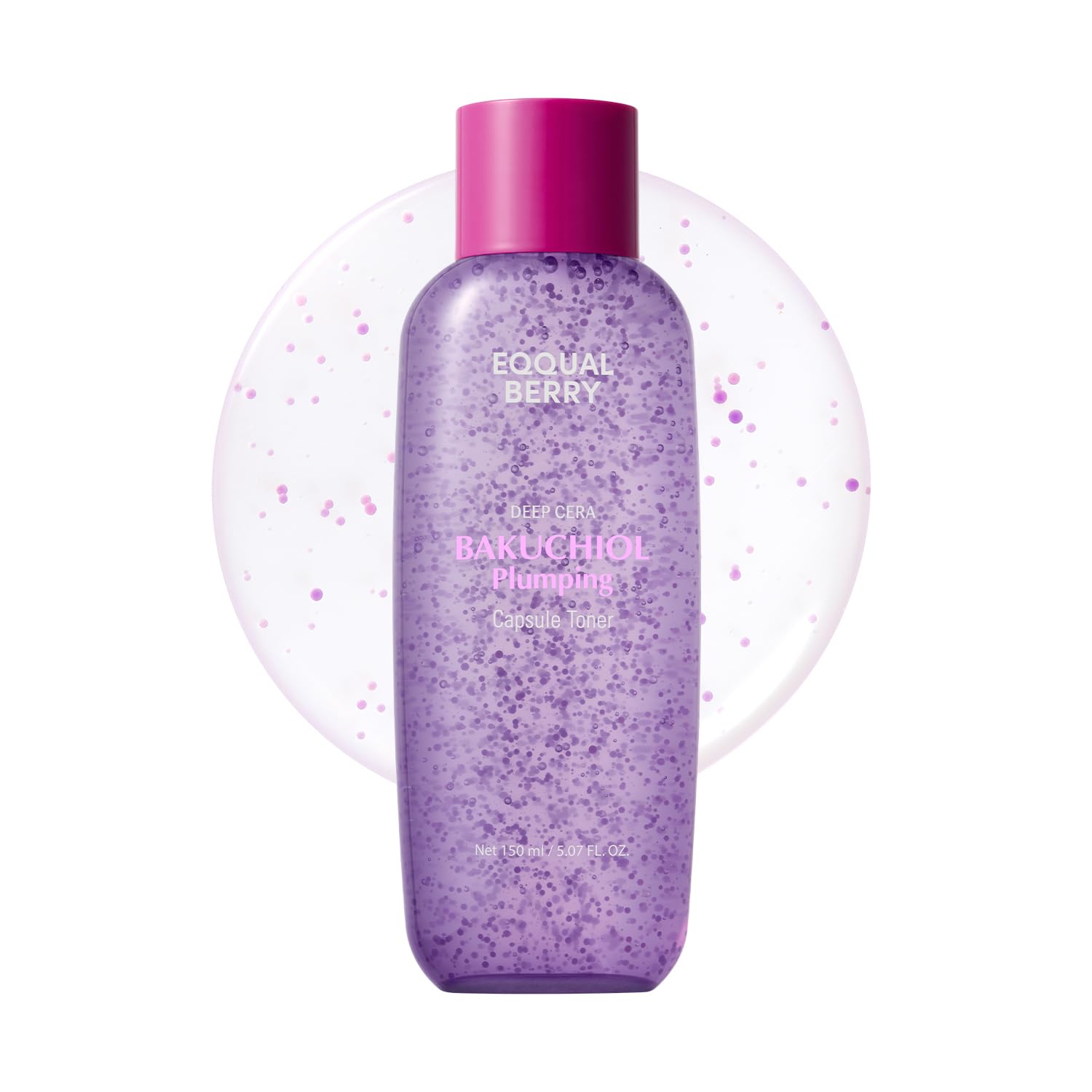 Eqqualberry Bakuchiol Plumping Capsule Toner 150ml - Korean Bakuchiol Anti-Aging Toner K-Beauty