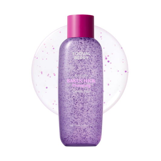 Eqqualberry Bakuchiol Plumping Capsule Toner 150ml - Korean Bakuchiol Anti-Aging Toner K-Beauty