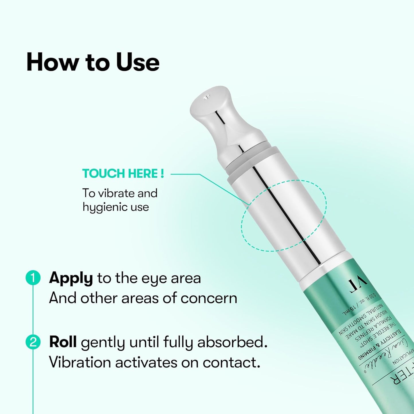 VT COSMETICS PDRN Reedle Shot Firming Eye Cream 15ml - VT Cosmetics K-Beauty