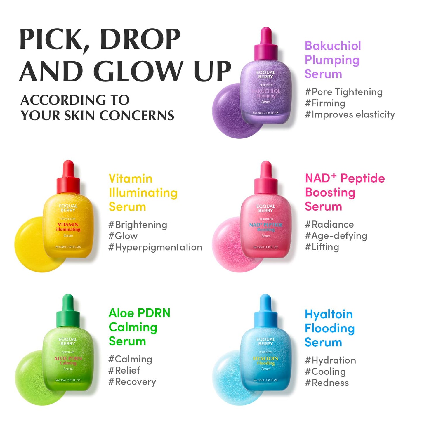 Eqqualberry NAD+ Peptide Boosting Serum 30ml - Eqqualberry K-Beauty