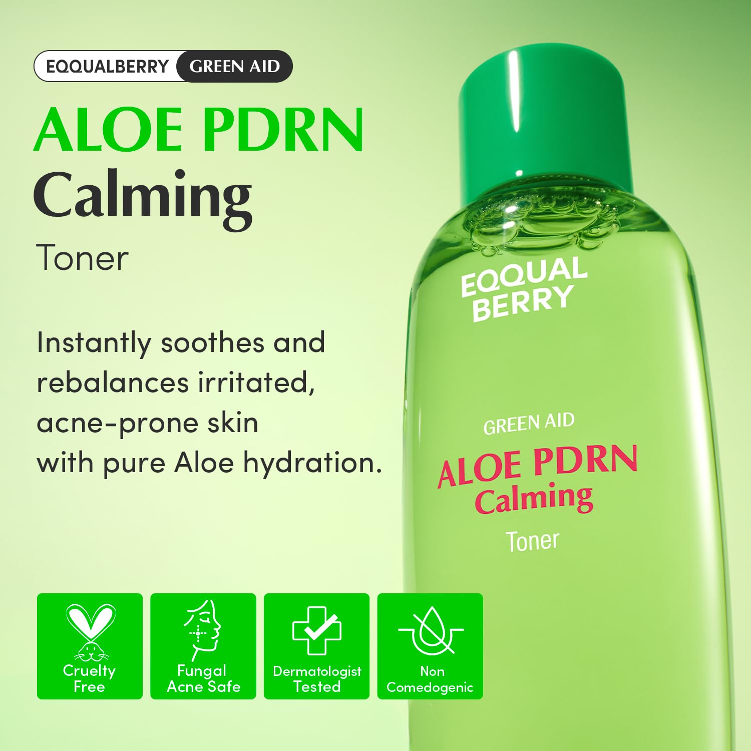 Eqqualberry Aloe PDRN Calming Toner - Eqqualberry K-Beauty