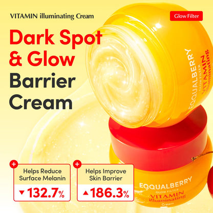 Eqqualberry Vitamin Illuminating Cream 50ml - Eqqualberry K-Beauty