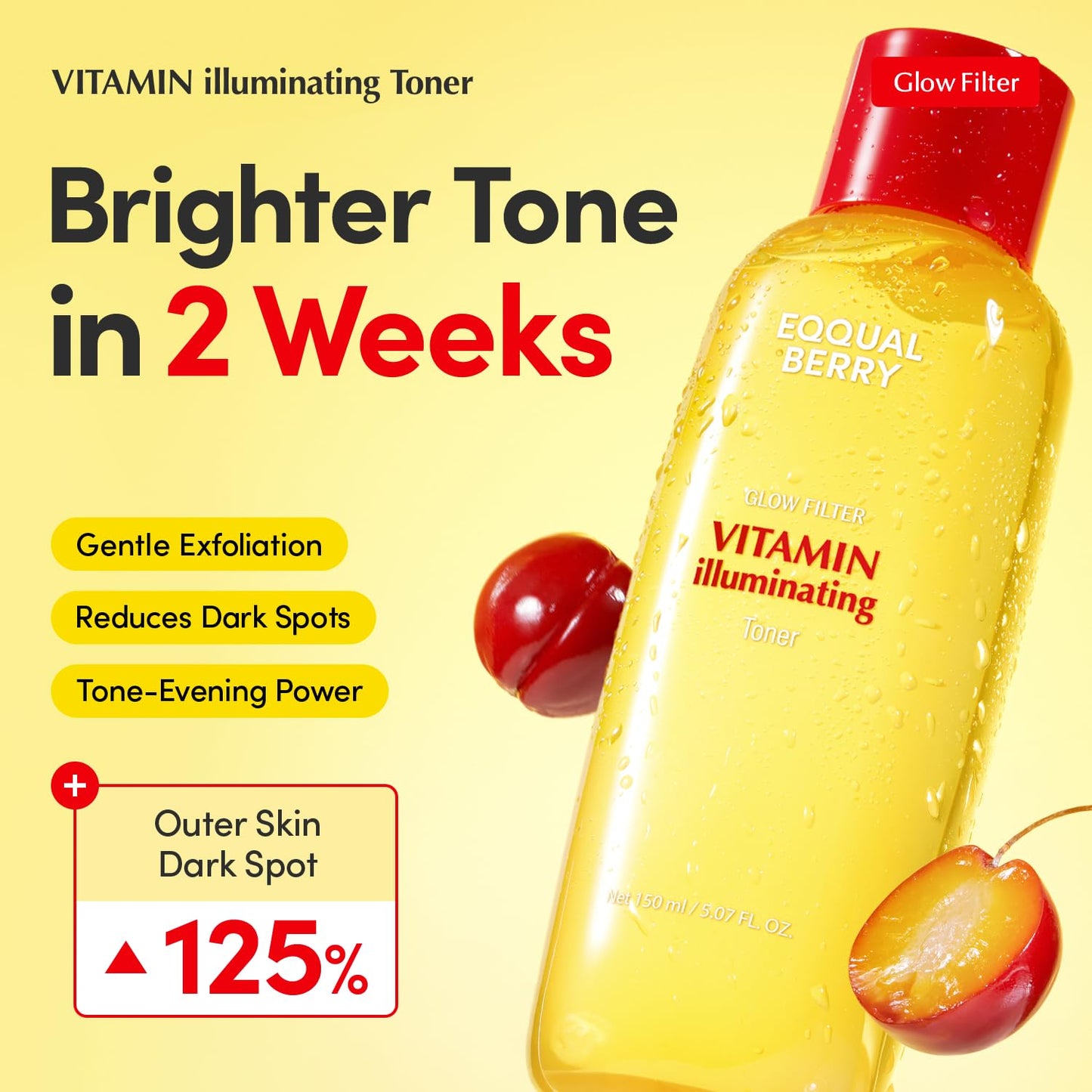 Eqqualberry Vitamin Illuminating Toner - Eqqualberry K-Beauty